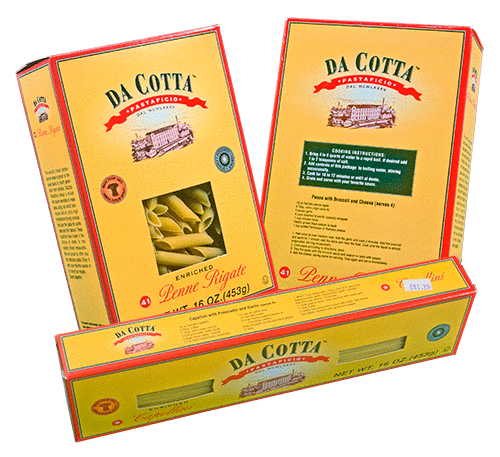 packaging for DaCotta pasta