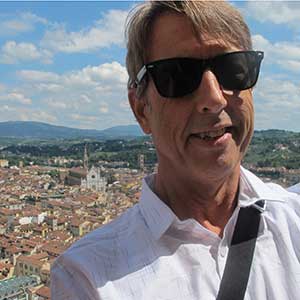 photo of James Tiebout, owner of TEBO Design, in Firenze